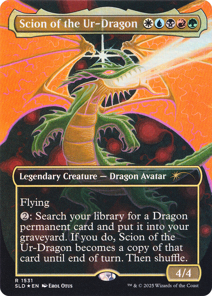 Scion of the Ur-Dragon (Rainbow Foil) [Secret Lair Drop Series] | Rook's Games and More