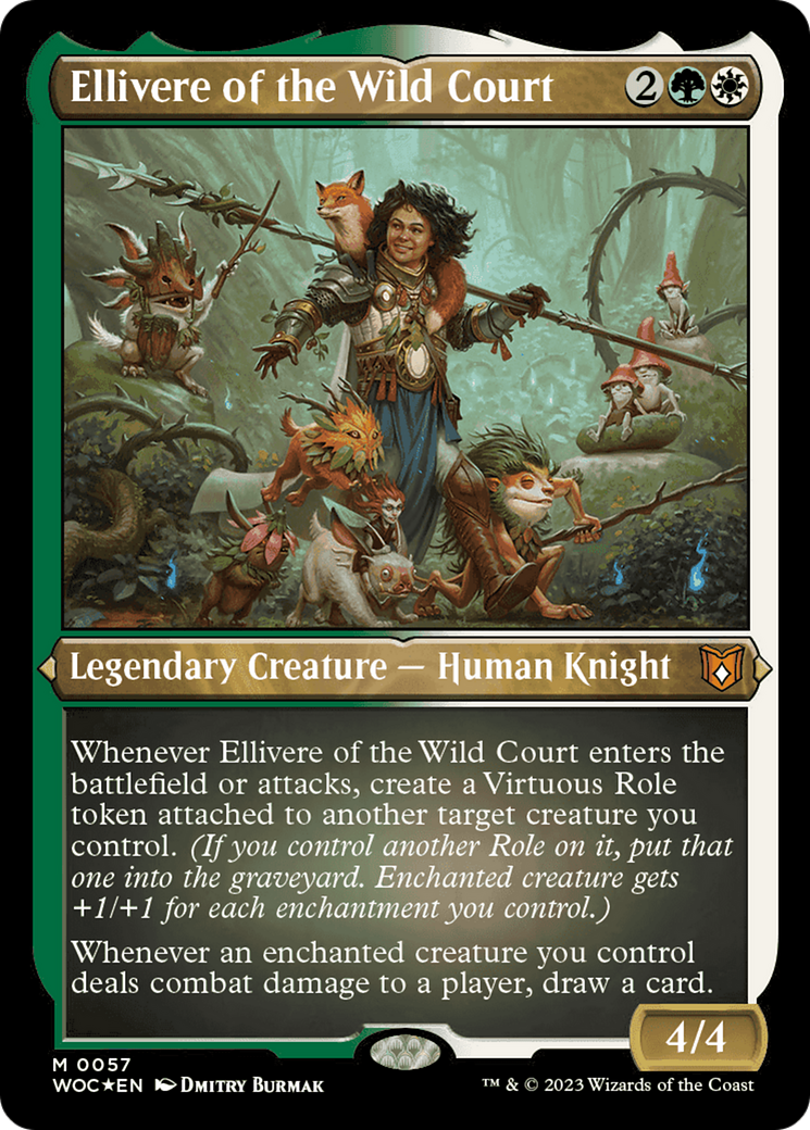 Ellivere of the Wild Court (Display Commander) [Wilds of Eldraine Commander] | Rook's Games and More