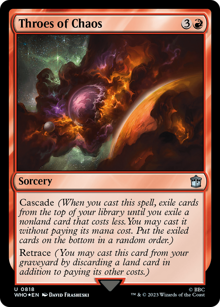 Throes of Chaos (Surge Foil) [Doctor Who] | Rook's Games and More