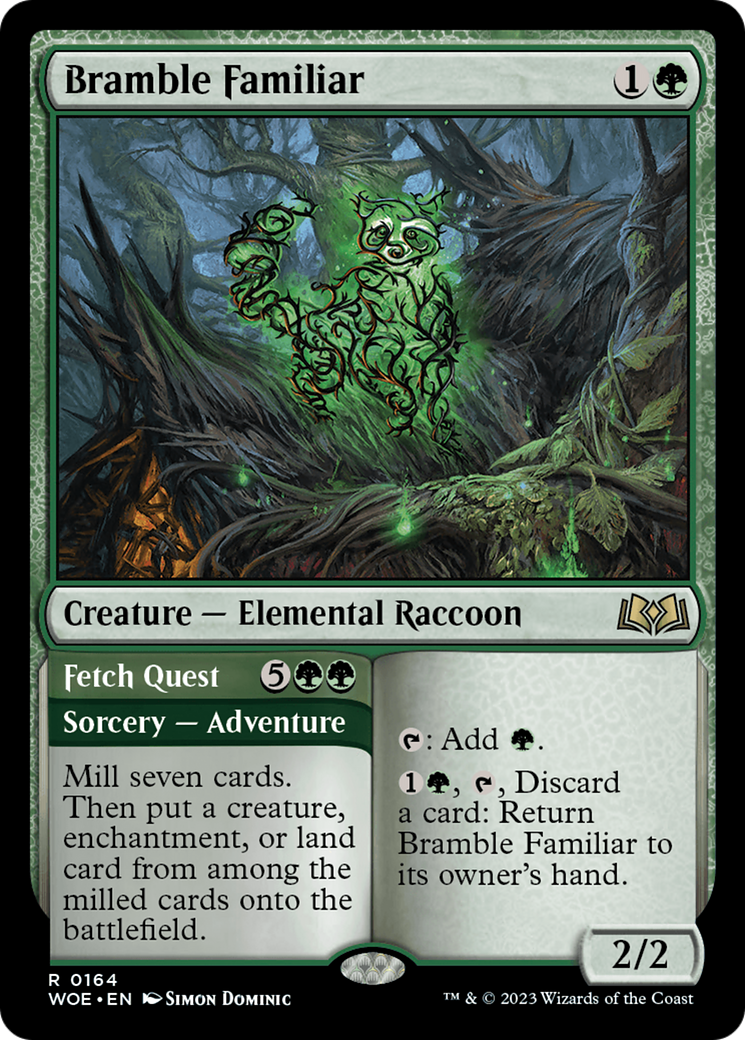 Bramble Familiar // Fetch Quest [Wilds of Eldraine] | Rook's Games and More