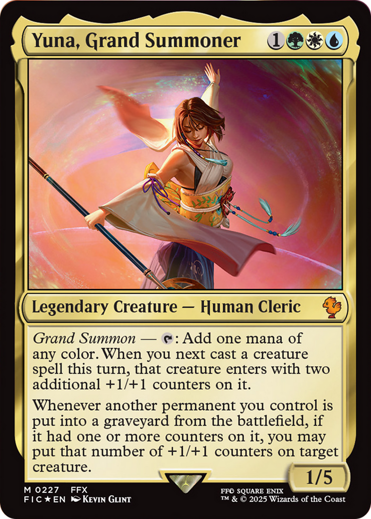 Yuna, Grand Summoner (Surge Foil) [FINAL FANTASY Commander] | Rook's Games and More