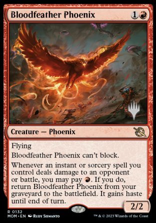 Bloodfeather Phoenix (Promo Pack) [March of the Machine Promos] | Rook's Games and More