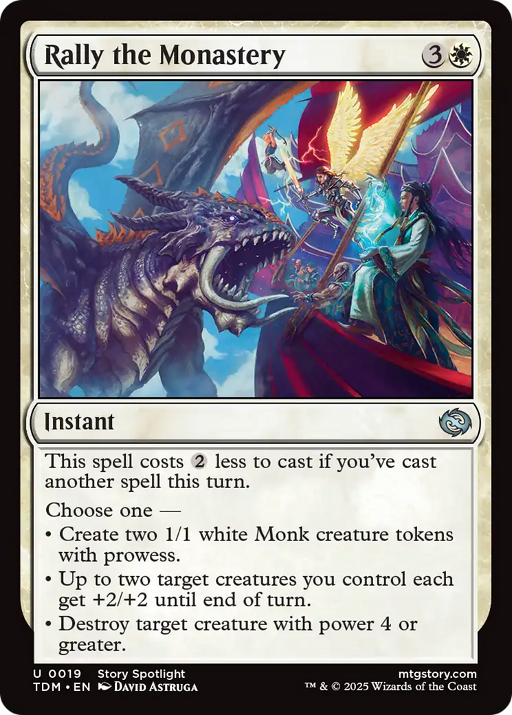 Rally the Monastery [Tarkir: Dragonstorm] | Rook's Games and More