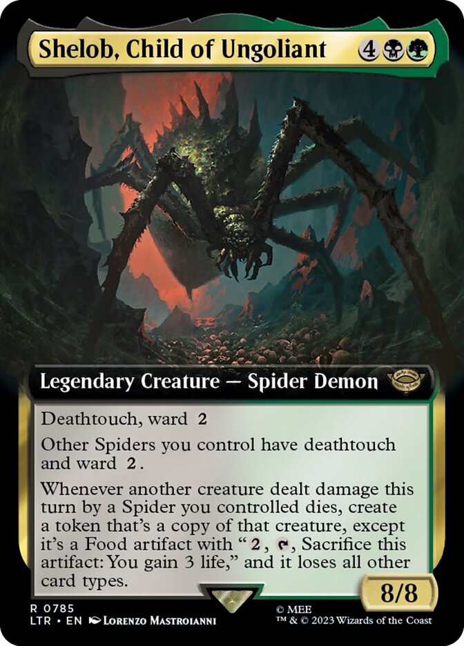 Shelob, Child of Ungoliant (Extended Art) (Surge Foil) [The Lord of the Rings: Tales of Middle-Earth] | Rook's Games and More