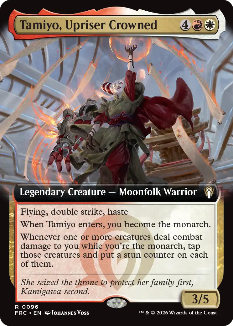 Tamiyo, Upriser Crowned (Extended Art) [Reality Fracture Commander] | Rook's Games and More