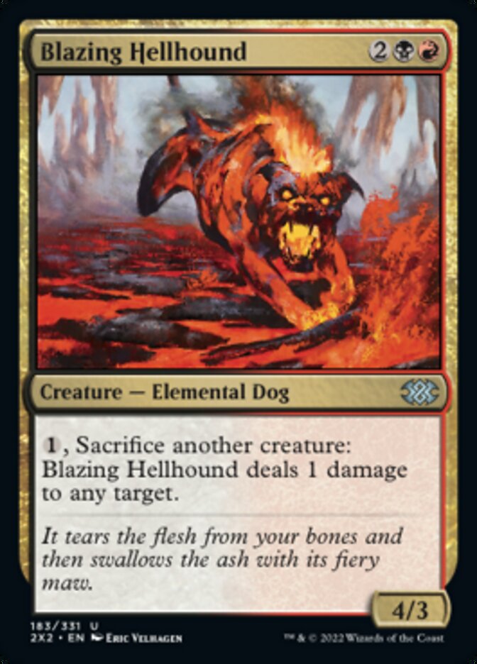 Blazing Hellhound [Double Masters 2022] | Rook's Games and More