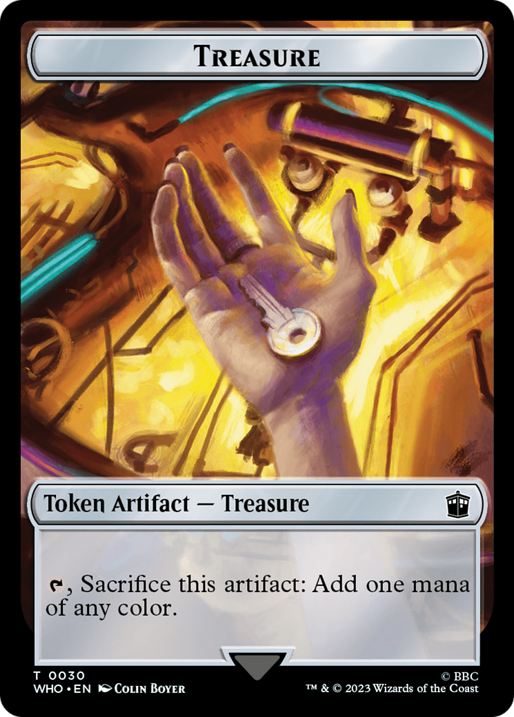 Fish // Treasure (0030) Double-Sided Token [Doctor Who Tokens] | Rook's Games and More
