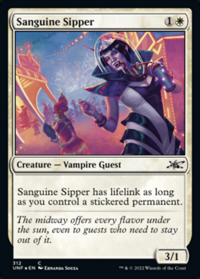 Sanguine Sipper (Galaxy Foil) [Unfinity] | Rook's Games and More