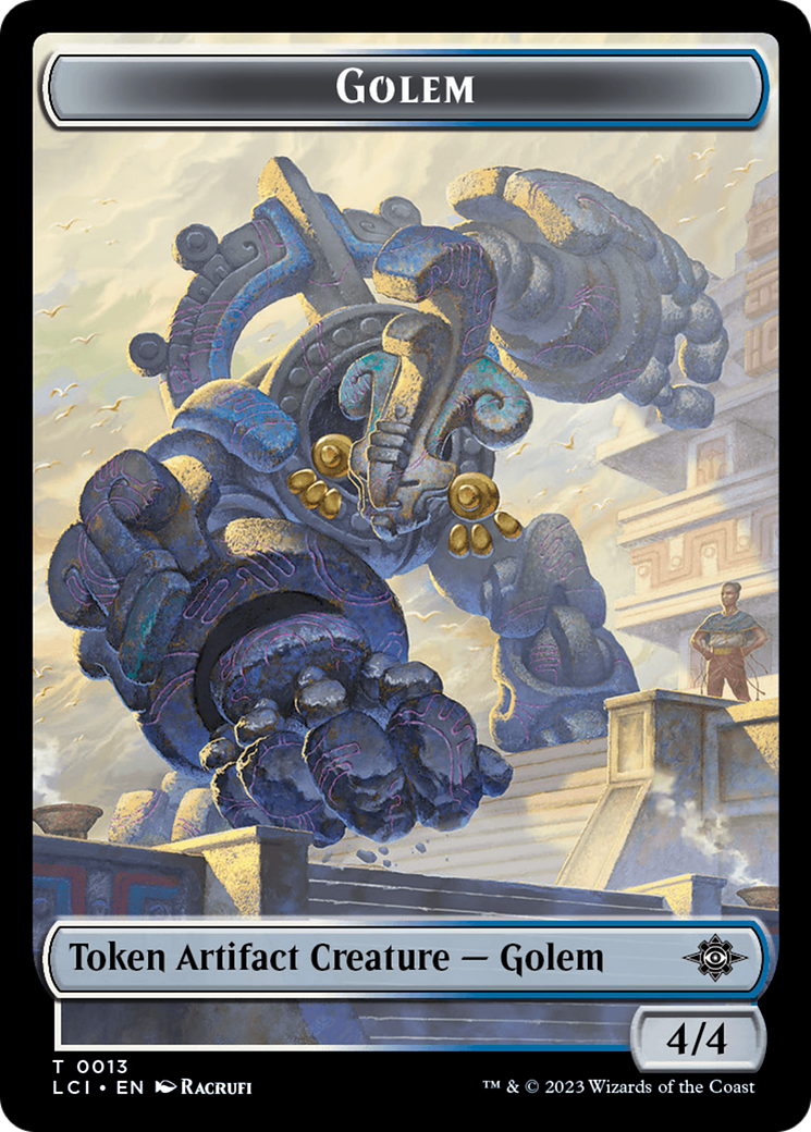 Golem Token [The Lost Caverns of Ixalan Tokens] | Rook's Games and More