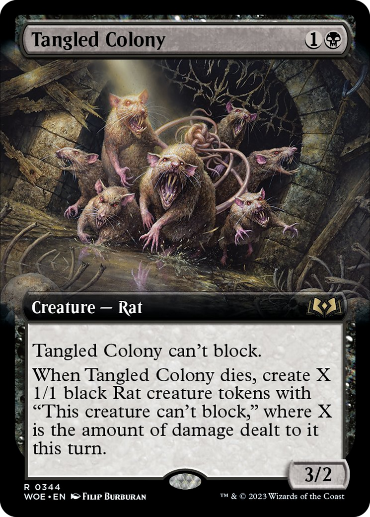 Tangled Colony (Extended Art) [Wilds of Eldraine] | Rook's Games and More