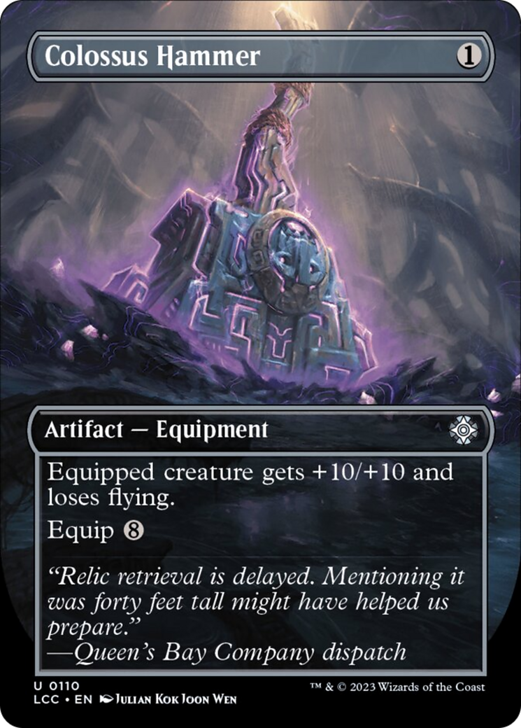Colossus Hammer (Borderless) [The Lost Caverns of Ixalan Commander] | Rook's Games and More