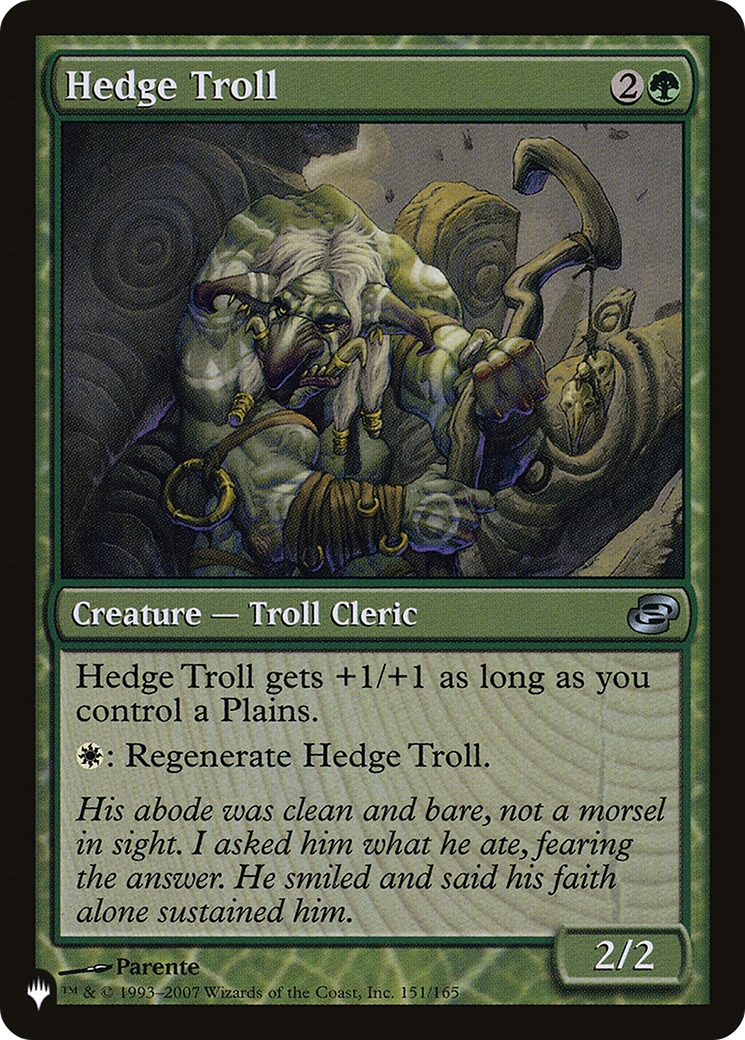 Hedge Troll [The List Reprints] | Rook's Games and More