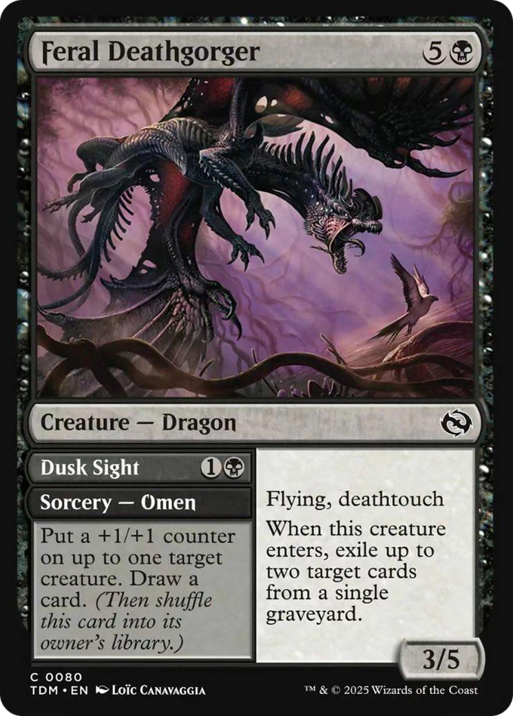 Feral Deathgorger [Tarkir: Dragonstorm] | Rook's Games and More