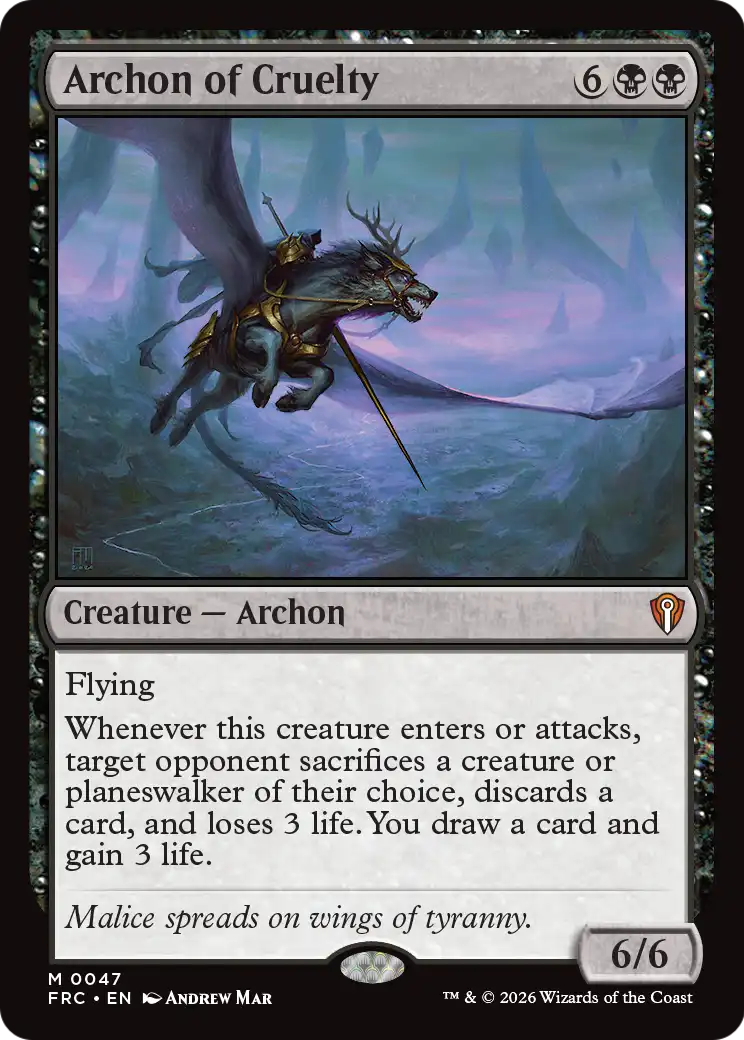 Archon of Cruelty [Reality Fracture Commander] | Rook's Games and More