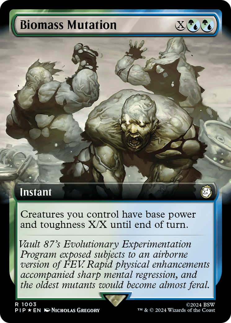 Biomass Mutation (Extended Art) (Surge Foil) [Fallout] | Rook's Games and More