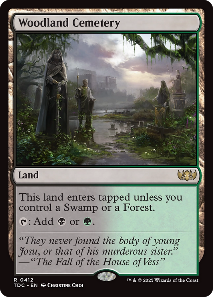 Woodland Cemetery [Tarkir: Dragonstorm Commander] | Rook's Games and More