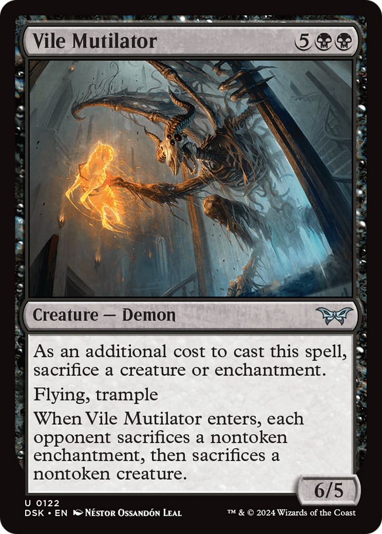 Vile Mutilator [Duskmourn: House of Horror] | Rook's Games and More