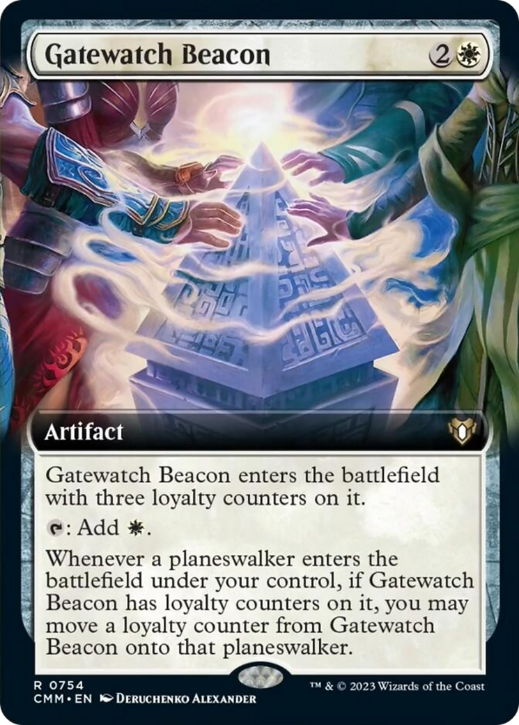 Gatewatch Beacon (Extended Art) [Commander Masters] | Rook's Games and More