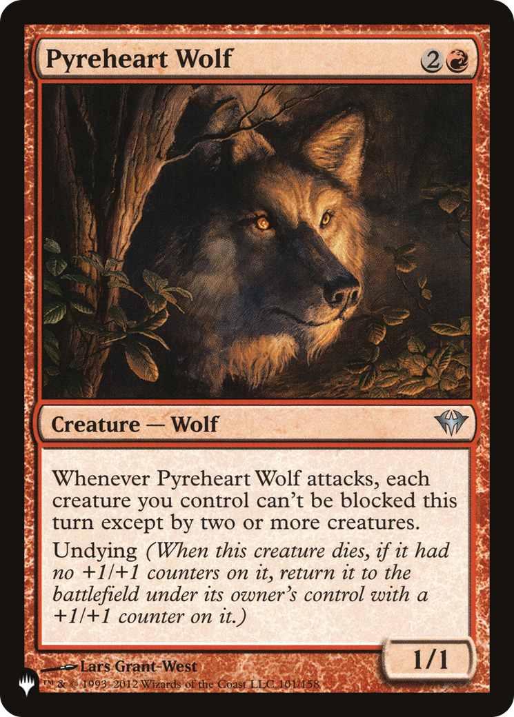 Pyreheart Wolf [The List Reprints] | Rook's Games and More