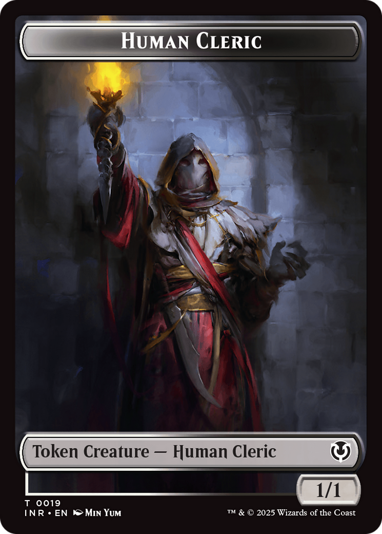 Demon // Human Cleric Double-Sided Token [Innistrad Remastered Tokens] | Rook's Games and More