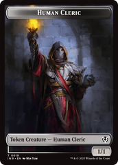 Demon // Human Cleric Double-Sided Token [Innistrad Remastered Tokens] | Rook's Games and More