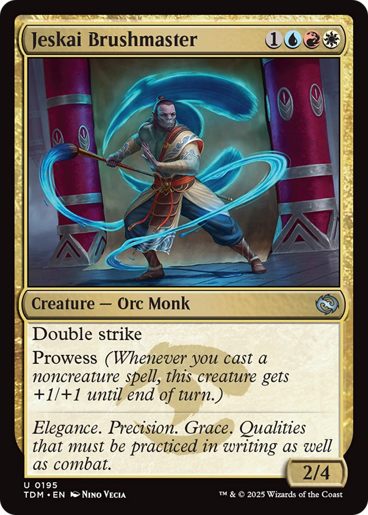 Jeskai Brushmaster [Tarkir: Dragonstorm] | Rook's Games and More