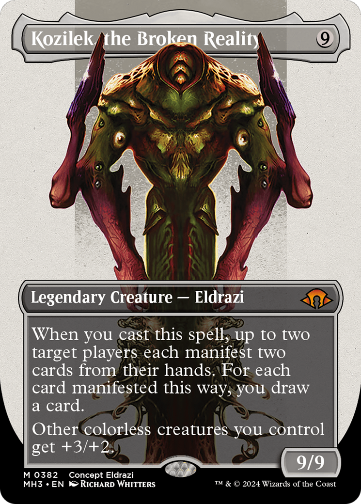Kozilek, the Broken Reality (Borderless) [Modern Horizons 3] | Rook's Games and More