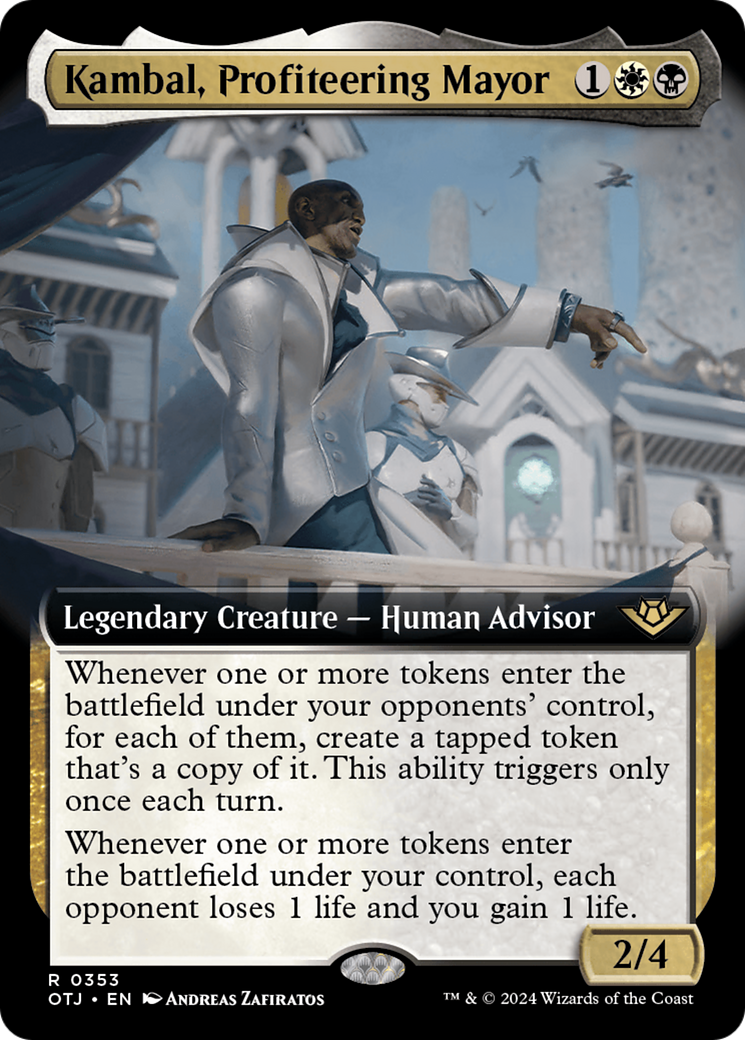 Kambal, Profiteering Mayor (Extended Art) [Outlaws of Thunder Junction] | Rook's Games and More