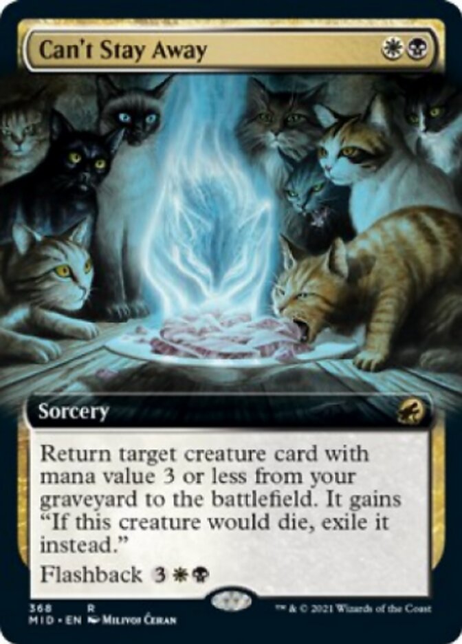 Can't Stay Away (Extended Art) [Innistrad: Midnight Hunt] | Rook's Games and More