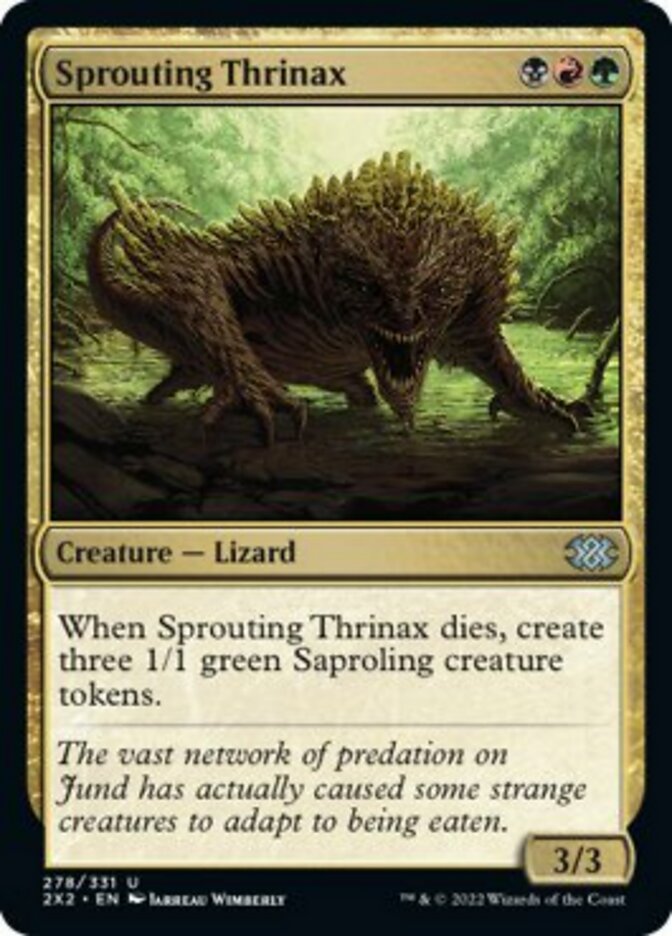 Sprouting Thrinax [Double Masters 2022] | Rook's Games and More