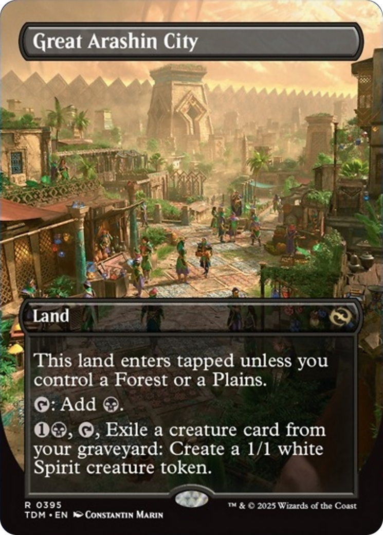 Great Arashin City (Borderless) [Tarkir: Dragonstorm] | Rook's Games and More