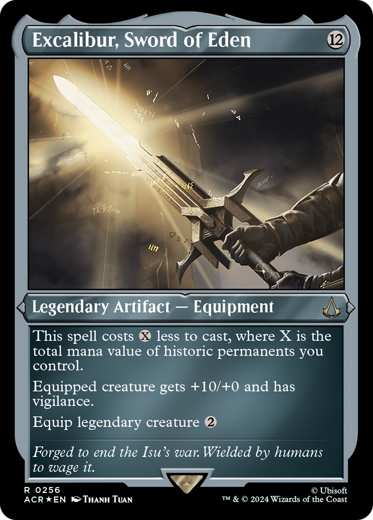 Excalibur, Sword of Eden (Foil Etched) [Assassin's Creed] | Rook's Games and More
