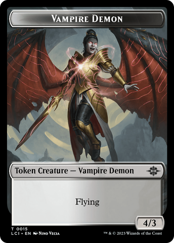 mtg ixalan double faced cards Vampire (0014) // Vampire Demon Double-Sided Token [The Lost Caverns o – Rook's Games and More