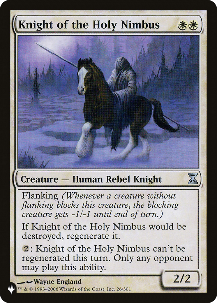 Knight of the Holy Nimbus [The List] | Rook's Games and More