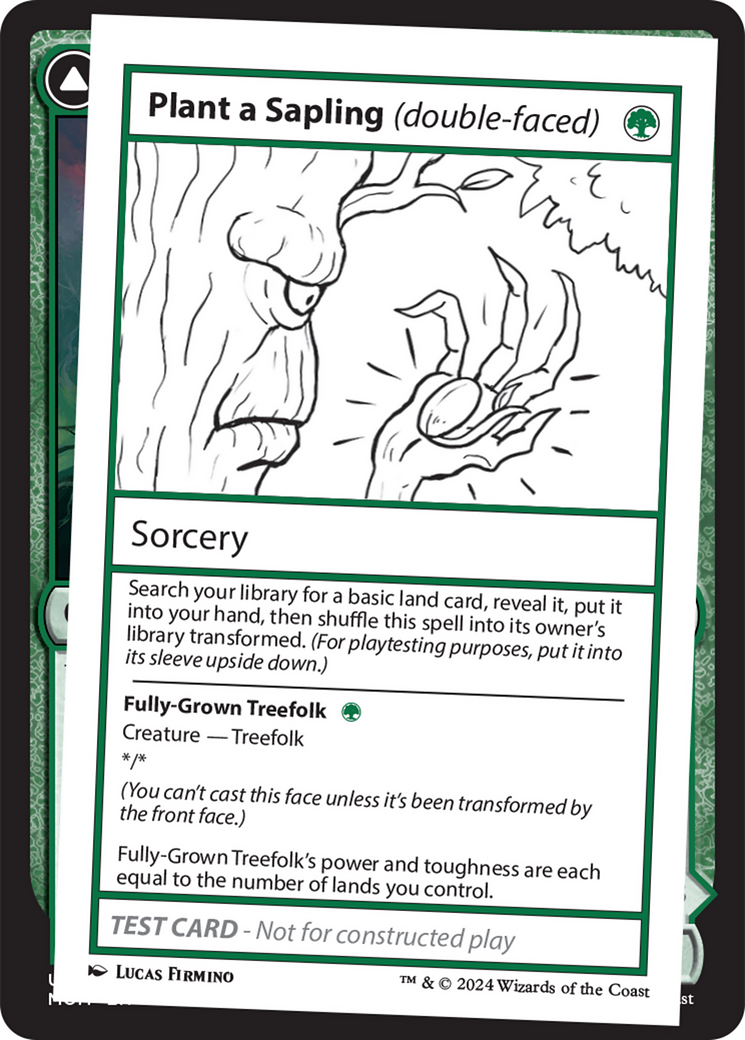 Plant a Sapling (double-faced) [Mystery Booster 2 Playtest Cards] | Rook's Games and More