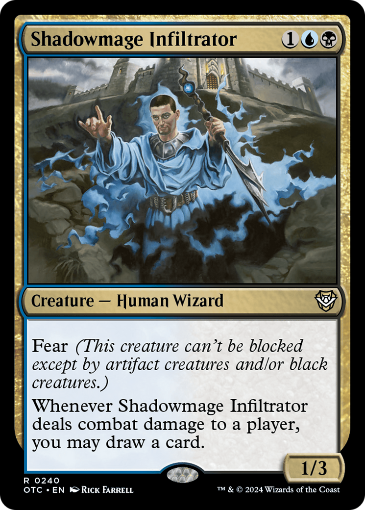 Shadowmage Infiltrator [Outlaws of Thunder Junction Commander] | Rook's Games and More