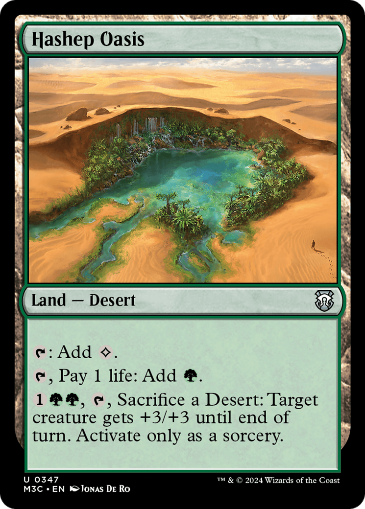 Hashep Oasis (Ripple Foil) [Modern Horizons 3 Commander] | Rook's Games and More