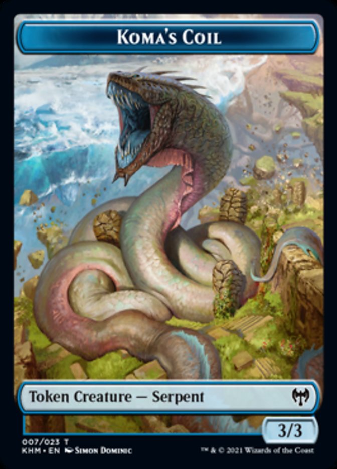 Koma's Coil Token [Kaldheim Tokens] | Rook's Games and More