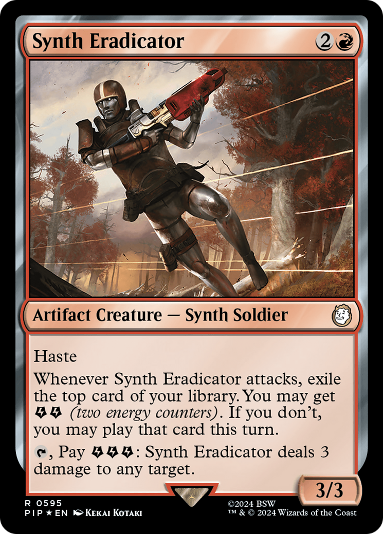 Synth Eradicator (Surge Foil) [Fallout] | Rook's Games and More