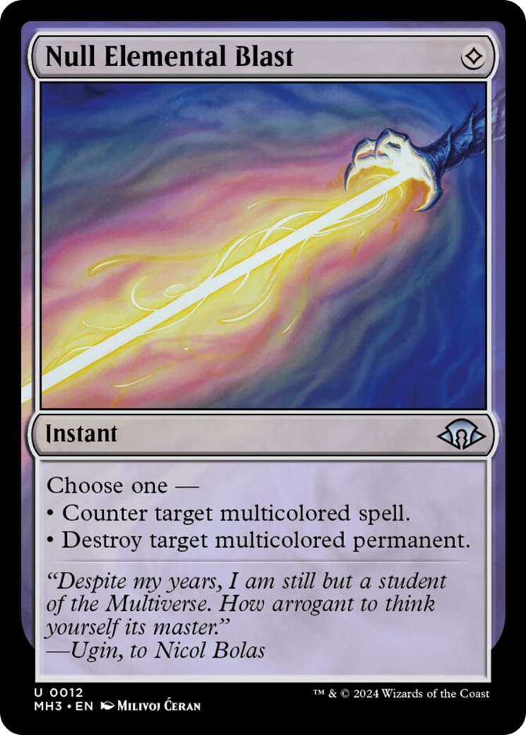 Null Elemental Blast [Modern Horizons 3] | Rook's Games and More
