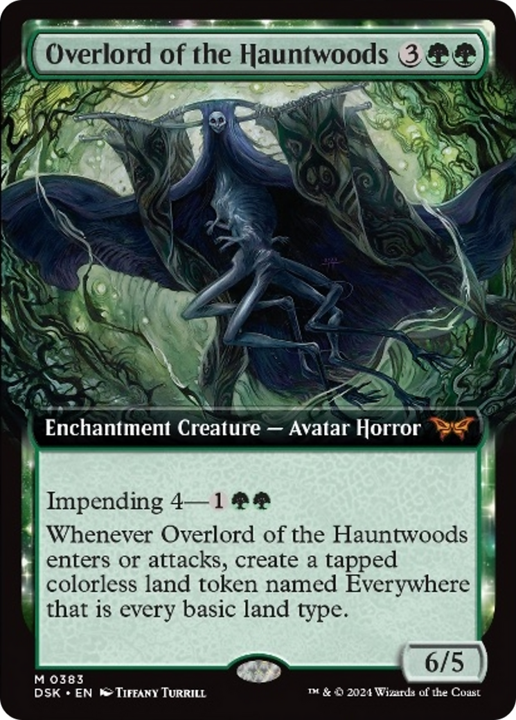 Overlord of the Hauntwoods (Extended Art) [Duskmourn: House of Horror] | Rook's Games and More