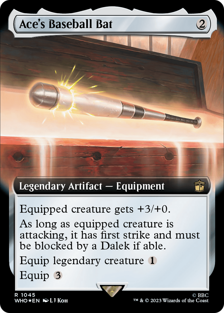 Ace's Baseball Bat (Extended Art) (Surge Foil) [Doctor Who] | Rook's Games and More