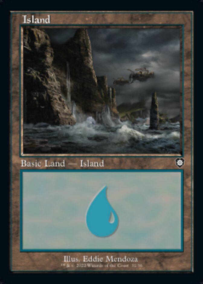 Island (031) (Retro) [The Brothers' War Commander] | Rook's Games and More