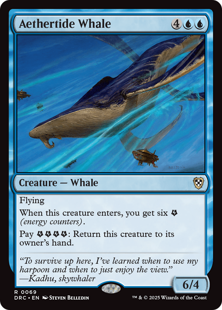 Aethertide Whale [Aetherdrift Commander] | Rook's Games and More