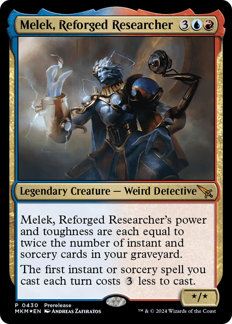 Melek, Reforged Researcher [Murders at Karlov Manor Prerelease Promos] | Rook's Games and More