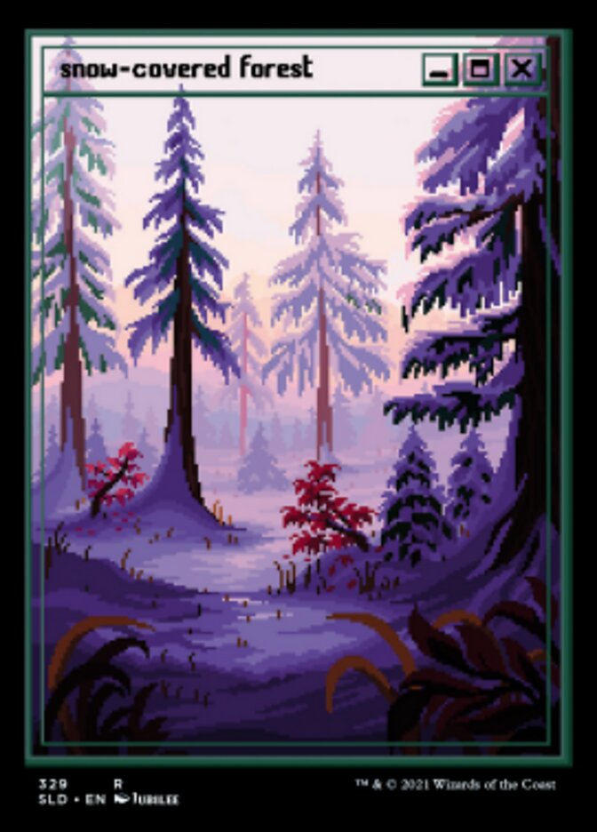 Snow-Covered Forest (329) [Secret Lair Drop Series] | Rook's Games and More