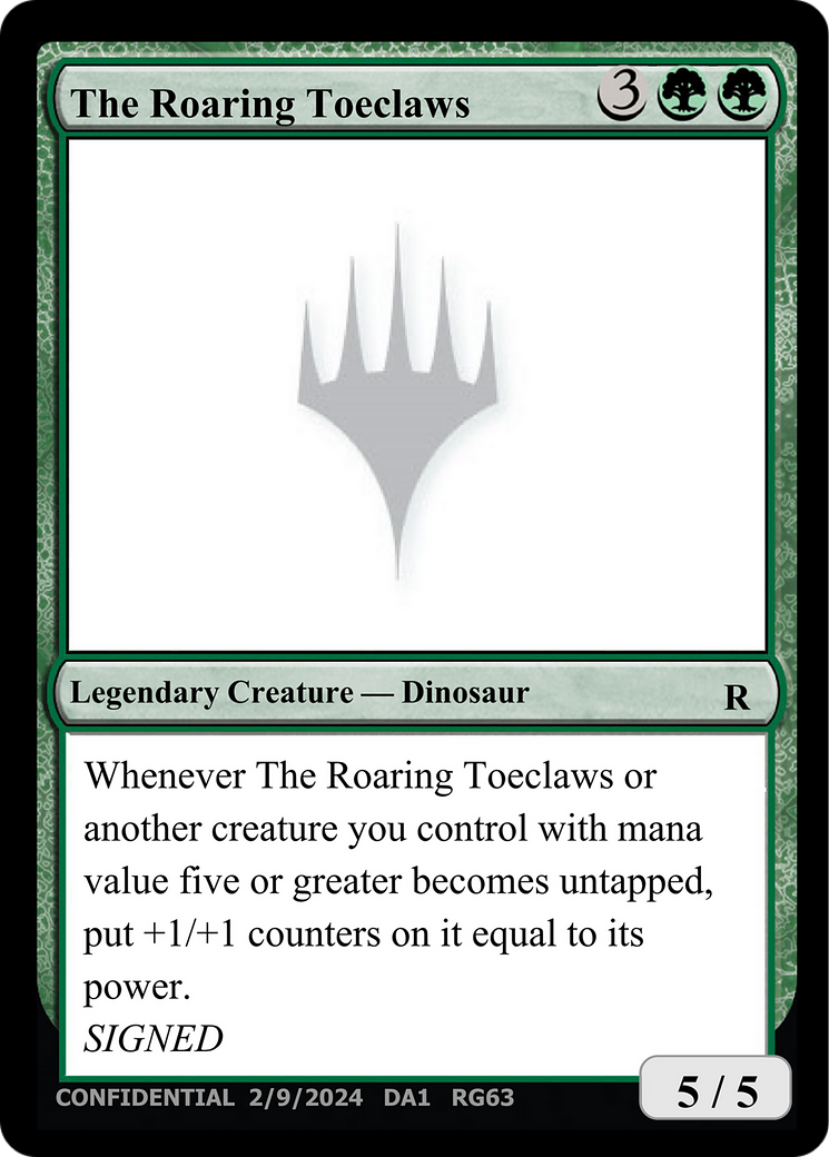 The Roaring Toeclaws [Unknown Event] | Rook's Games and More