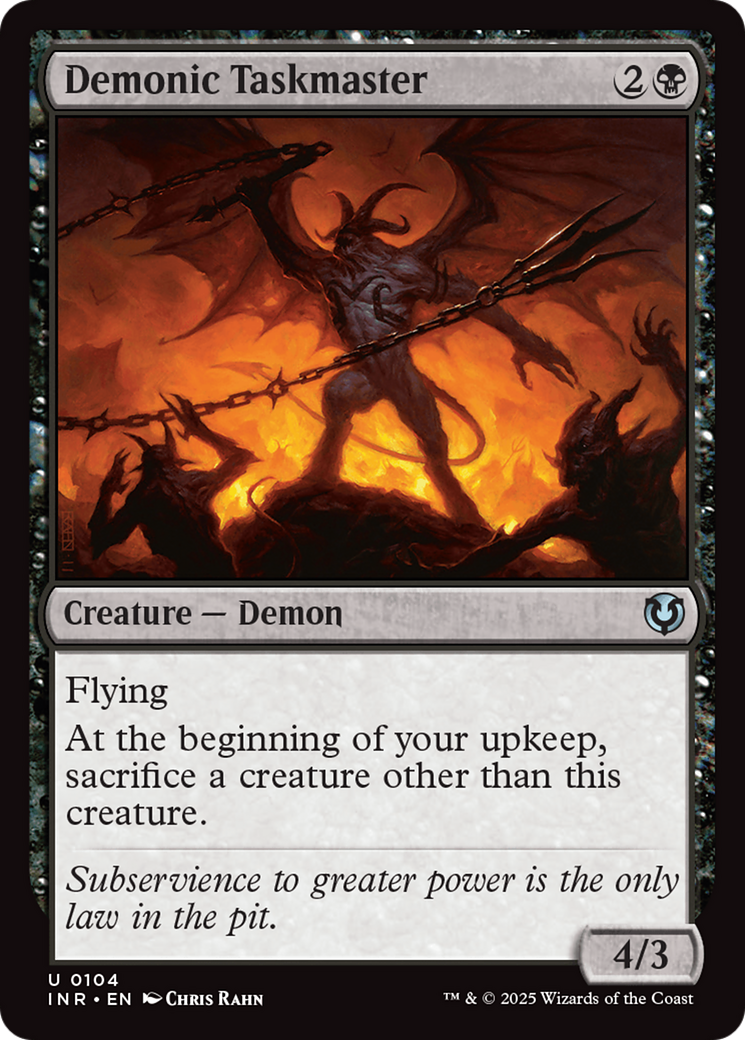 Demonic Taskmaster [Innistrad Remastered] | Rook's Games and More