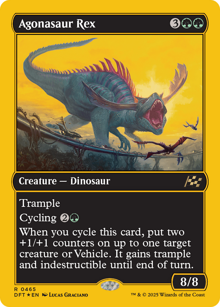 Agonasaur Rex (First-Place Foil) [Aetherdrift] | Rook's Games and More