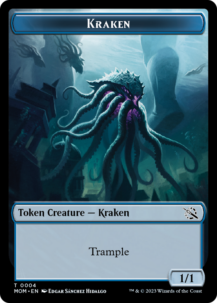 Treasure (21) // Kraken Double-Sided Token [March of the Machine Tokens] | Rook's Games and More